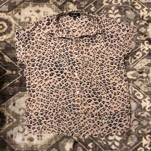 Printed Blush High-Low Top